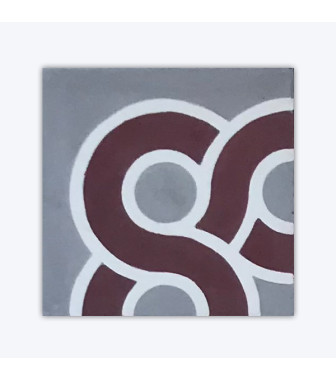 Frise Cassis - Carreaux de ciment | Suddart