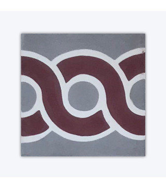 Frise Cassis - Carreaux de ciment | Suddart