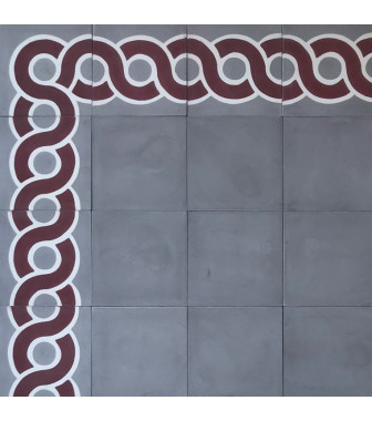 Frise Cassis - Carreaux de ciment | Suddart
