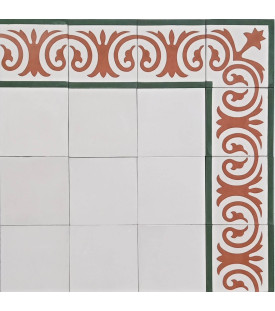 Frise Ortigia Carreau de Ciment